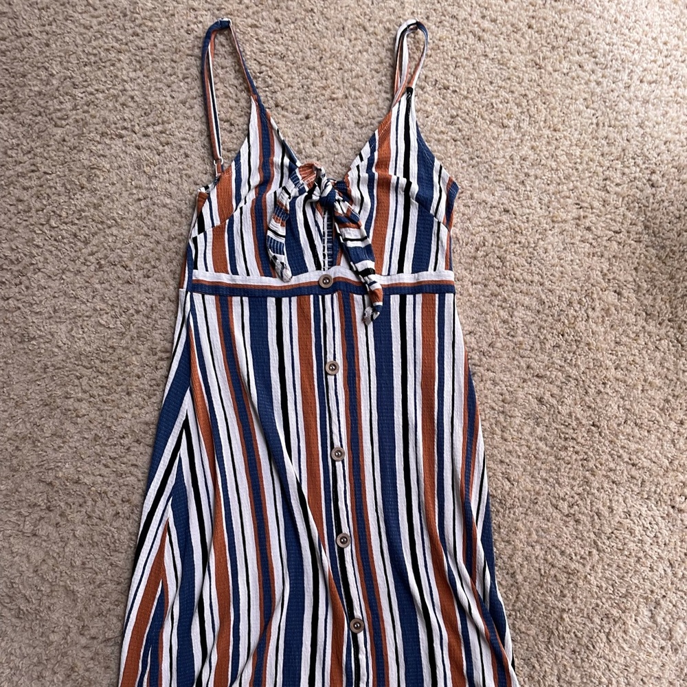 Striped mini dress
